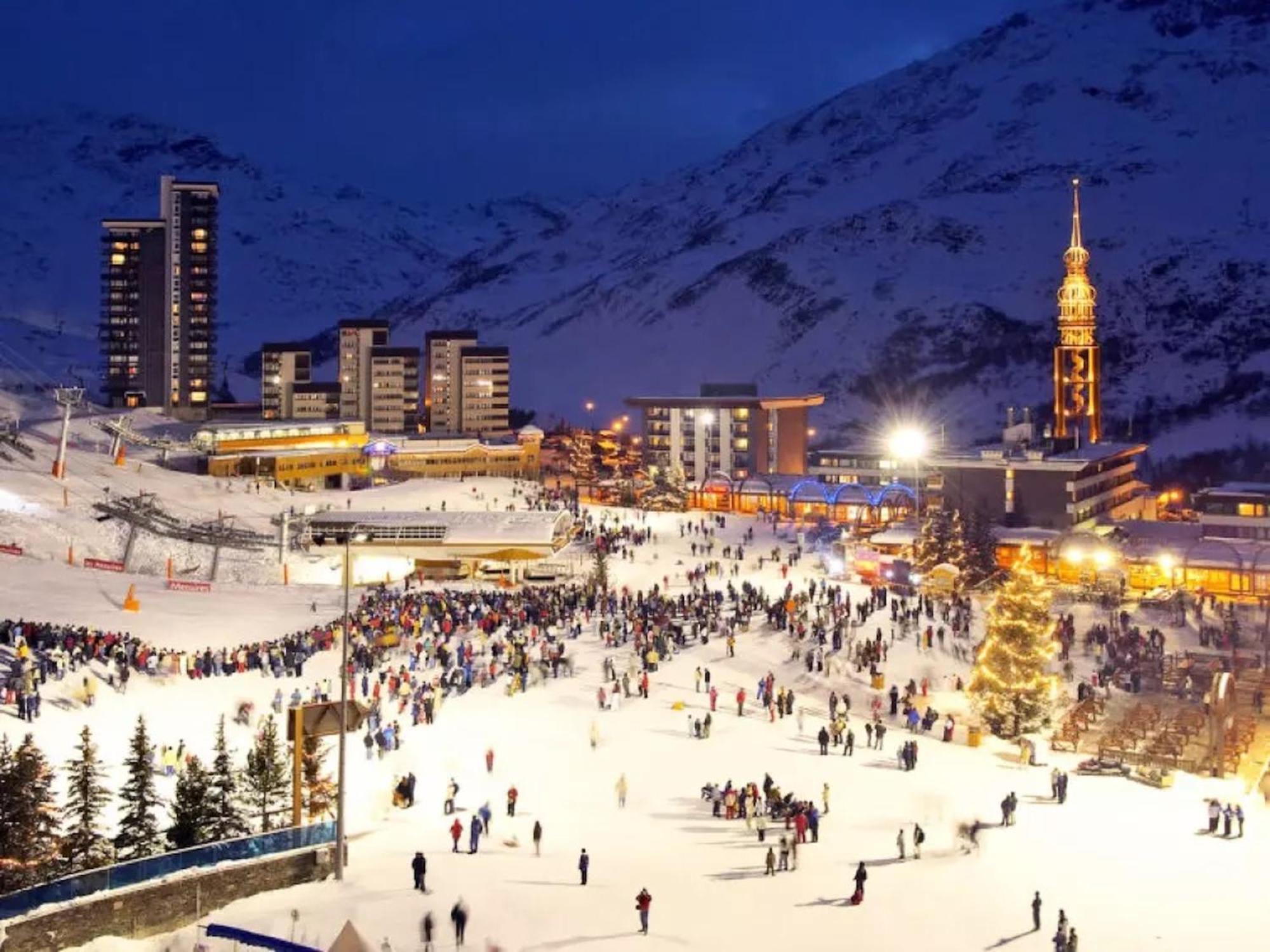 Les Menuires Centre! Chaleureux Studio Sur Les Pistes! Сен-Мартен-де-Бельвиль Экстерьер фото